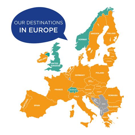 mappa europa spedizioni