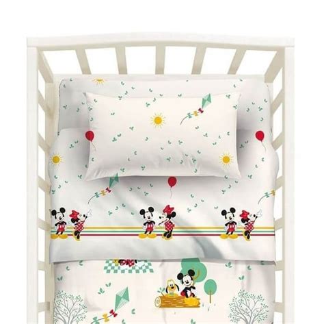 Lenzuola Disney per culla con Topolino