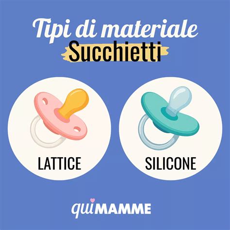 Infografica con le diverse forme di tettarelle per ciucci