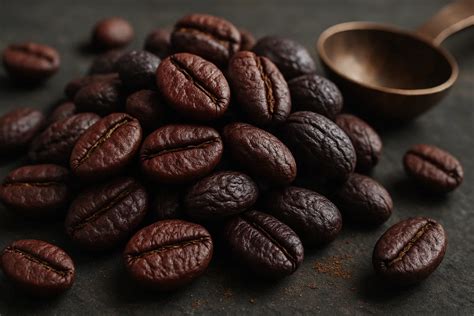 Chicchi di caffè crudi