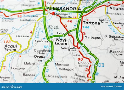 Mappa di Novi Ligure e dintorni