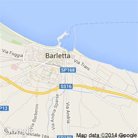 Mappa di Barletta che evidenzia la posizione di Via Leontine De Nittis