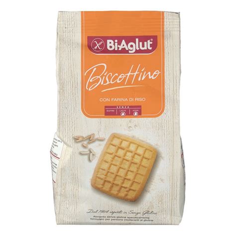 Infografica con i principali nutrienti del Biaglut Biscottino