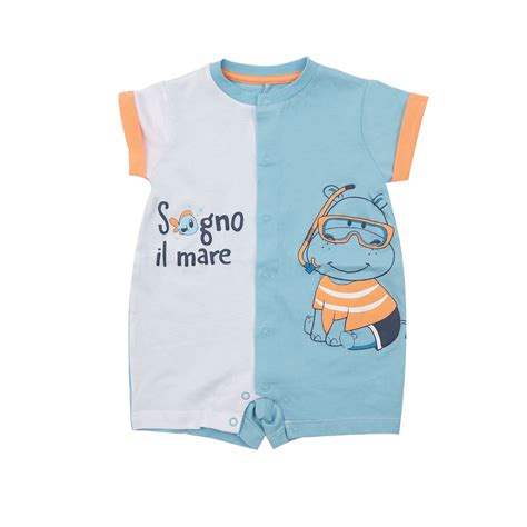 Pagliaccetto estivo colorato per neonato