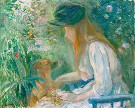 Dettaglio delle pennellate in un'opera di Berthe Morisot