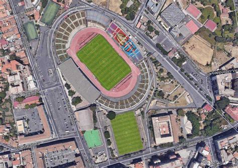 Vista aerea dello Stadio Angelo Massimino