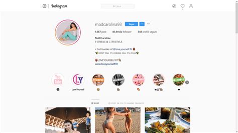 Schermata del profilo Instagram di Lil Jolie