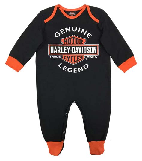 Neonato con abbigliamento Harley-Davidson