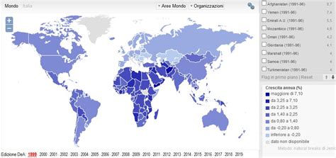 Mappa Africa con indicatori di crescita demografica