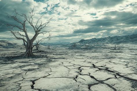 A desolate wasteland with scarce water sources