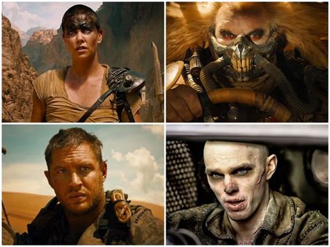 Collage of main characters from Mad Max: Fury Road