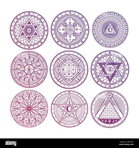 Illustrazione concettuale di numeri e simboli esoterici