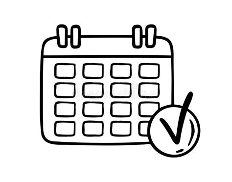 Calendario con un segno di spunta
