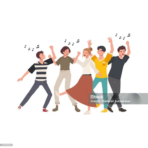 Illustrazione di Guidone e amici che ballano