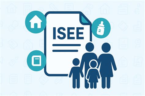 Icona ISEE con simbolo di famiglia