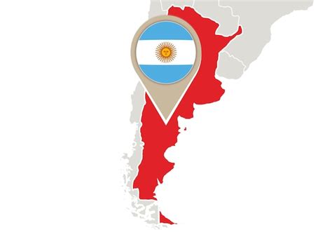 Mappa dell'Argentina con evidenziate Zárate e Villa Gesell