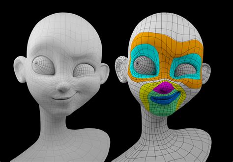Screenshot della vista 3D di Blender che mostra l'orientamento delle facce con le normali frontali blu e quelle posteriori rosse