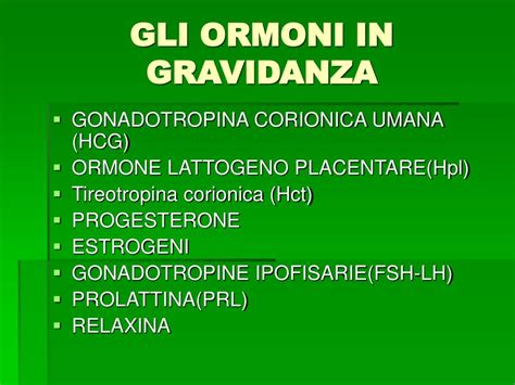 ormoni placentari