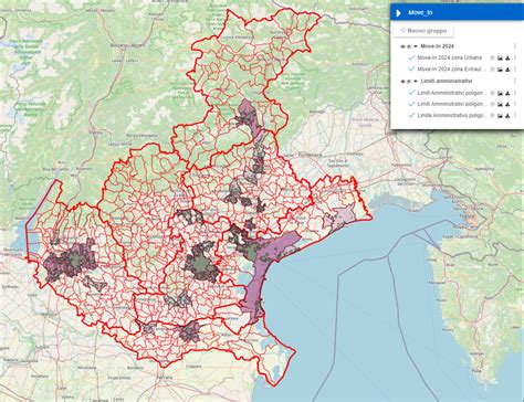 Mappa dei comuni aderenti al progetto pannolini lavabili nella Romagna Forlivese