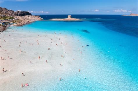 Spiaggia La Pelosa con la Torre Aragonese