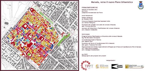 Planimetria di un piano urbanistico