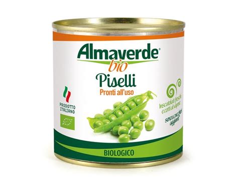 Immagine stilizzata di una scatola di piselli che esplode con punti esclamativi e faccine sorridenti
