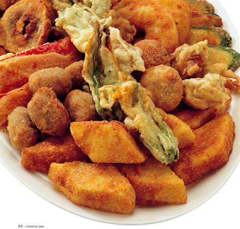 Composizione di fritti misti napoletani