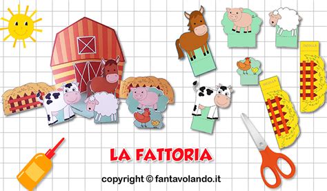 libro attività con inserti a tema fattoria