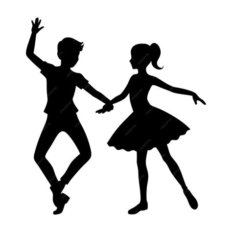 Bambini che eseguono passi di danza coordinati
