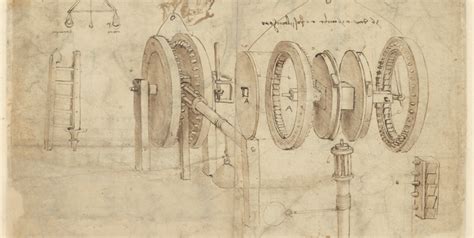 Schizzo di macchine idrauliche dal Codice Atlantico