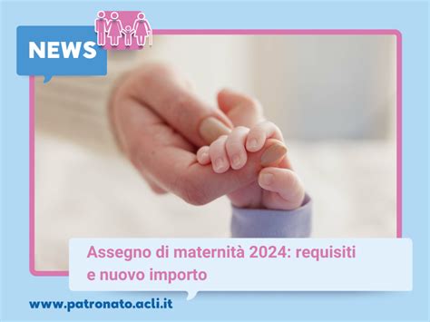 Infografica con requisiti per assegno di maternità