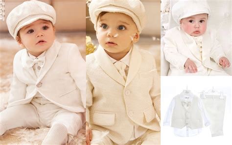 Bambino con vestito da battesimo