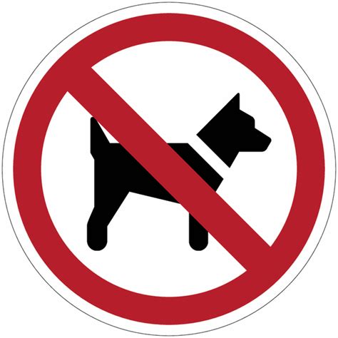 Cartello di divieto di accesso ai cani