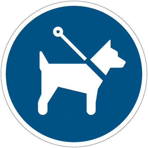Cartello con simbolo di cane al guinzaglio