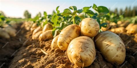 Campo di patate all'alba