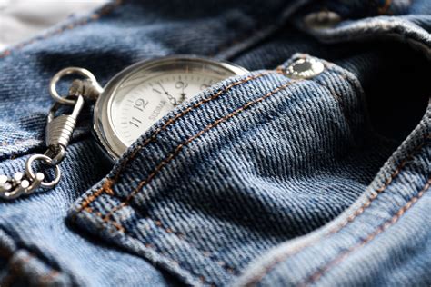Mini taschino dei jeans con orologio da taschino