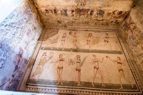 Mosaico romano a Villa Romana del Casale, Sicilia