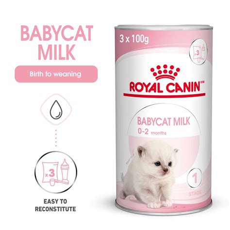 infografica con la composizione di Royal Canin Babycat Milk