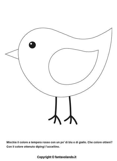Uccello stilizzato per bambini
