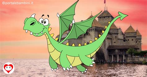 Disegno di un drago colorato per bambini